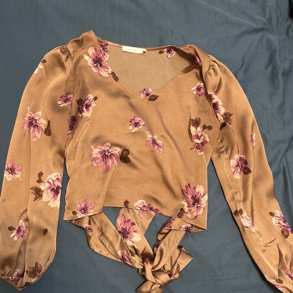 Lush long-sleeve blouse